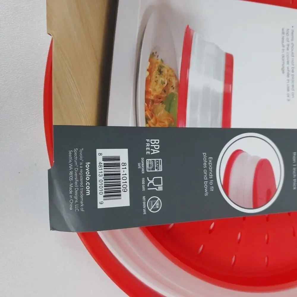 Tovolo Collapsible Microwave Food Cover, Fit Up To 10.5